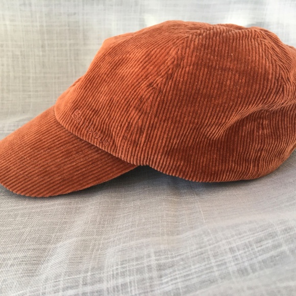 BARBOUR AYTON BURNT ORANGE CORDUROY MENS BASEBALL CAP ONE SIZE - Picture 4 of 12